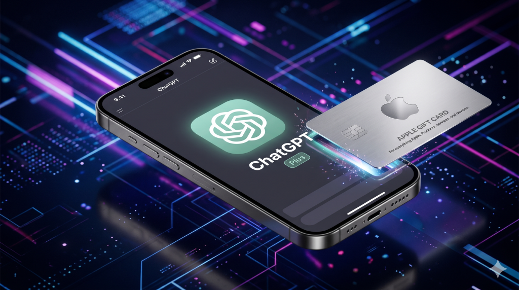 خرید ChatGPT Plus با گیفت کارت اپل