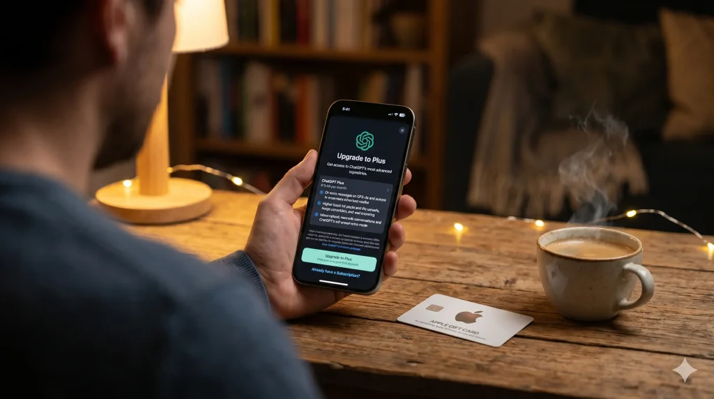 خرید ChatGPT Plus با گیفت کارت اپل